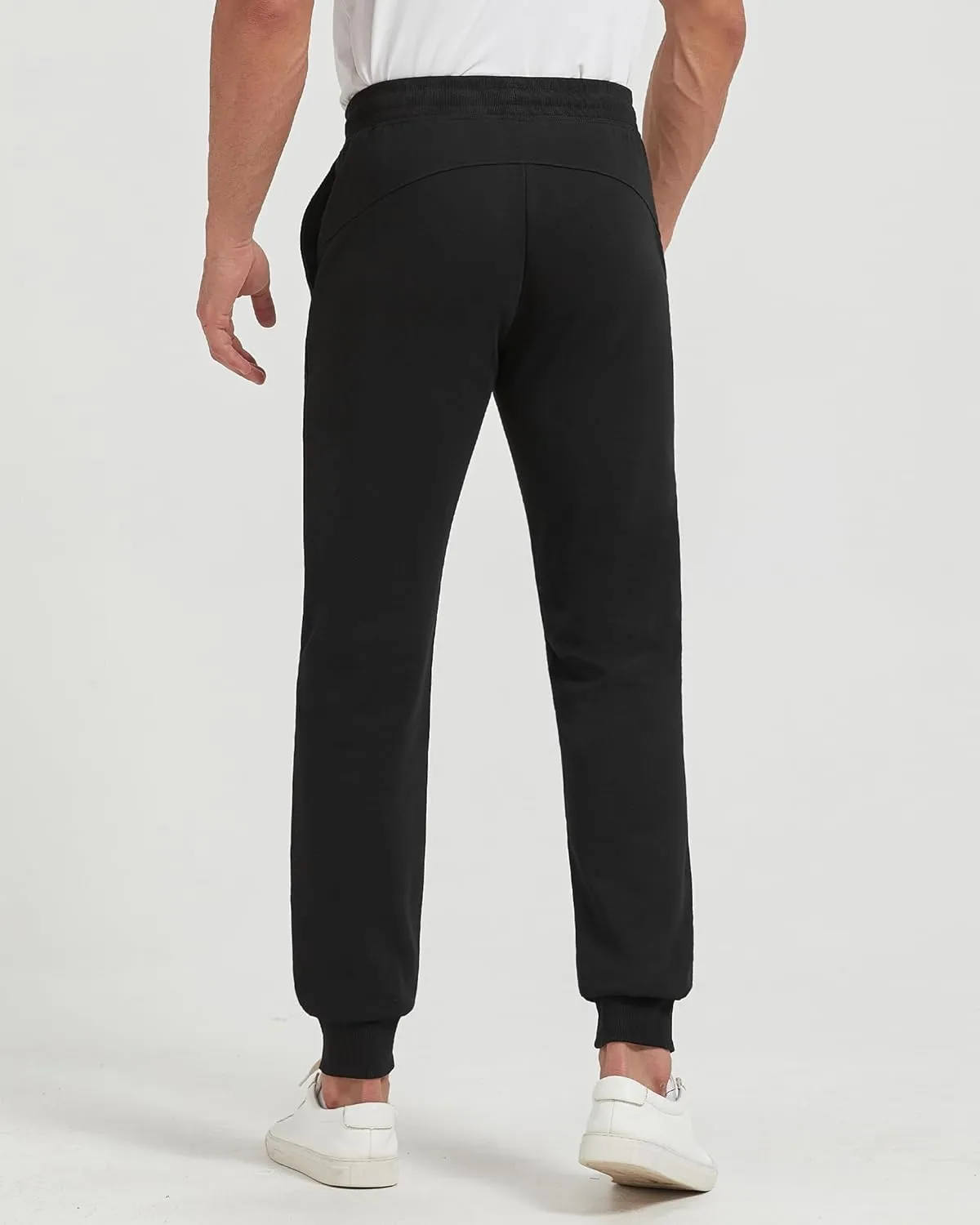 Zylioo Extra Long Sweatpants for Men Tall,Mens Black Sweatpants Long 34 Inch Inseam,Mens Joggers Tall Size